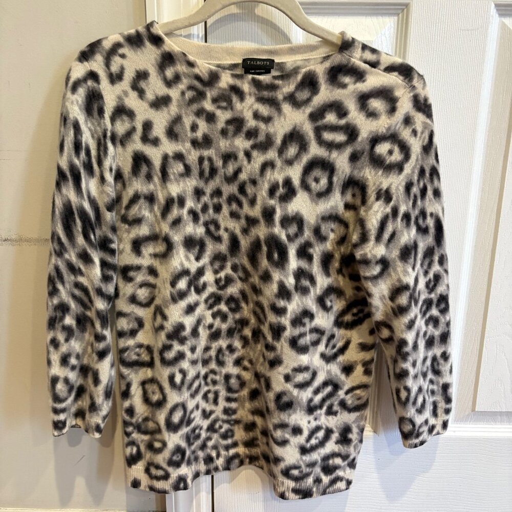 Leopard Print Cashmere Sweater